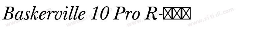 Baskerville 10 Pro R字体转换